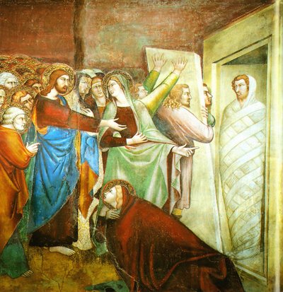 La resurrección de Lázaro de Lippo Memmi